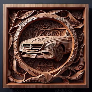 3D модель Mercedes Benz A (STL)
